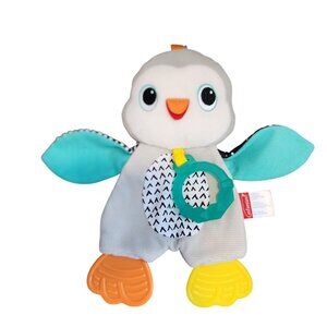 Infantino 9.5" Penguin Crinkle Teether Baby Toy